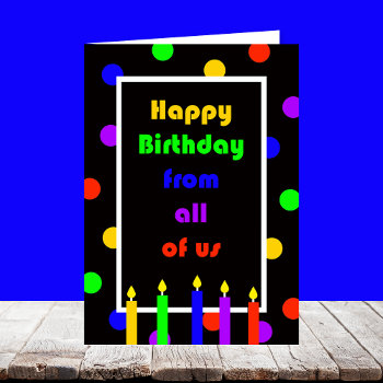 Coworker Birthday Card From Office Group by KathyHenis at Zazzle