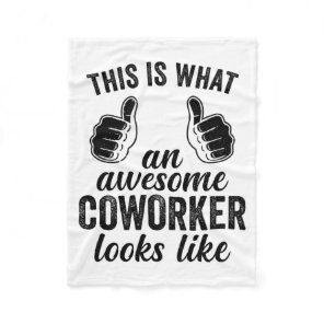 Coworker Birthday Employee Farewell Goodbye Going  Fleece Blanket