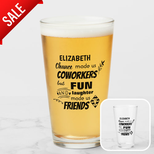 Coworker Boss Leaving ADD Funny Quote, Custom Glass
