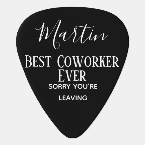 Coworker Boss Leaving ADD Funny Quote Custom Guitar Pick