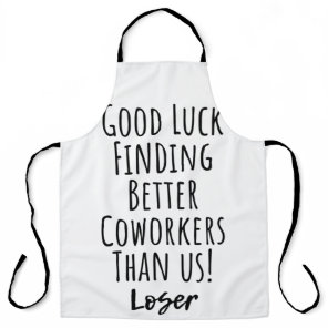 coworker, colleague, farewell, good luck T-Shirt Apron
