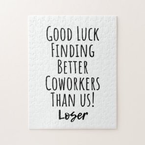 coworker, colleague, farewell, good luck T-Shirt M Jigsaw Puzzle