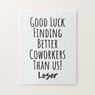 coworker, colleague, farewell, good luck T-Shirt M Jigsaw Puzzle