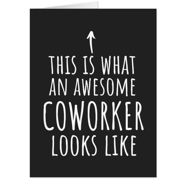Coworker Gift, Coworker Mug, Awesome Coworker Card (Front)