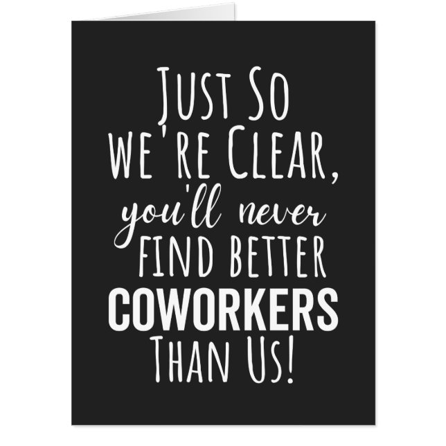 Coworker Goodbye | Coworker Moving | Leaving Gift Card (Front)