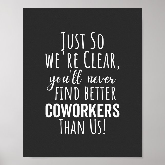 Coworker Goodbye | Coworker Moving | Leaving Gift Poster (Front)