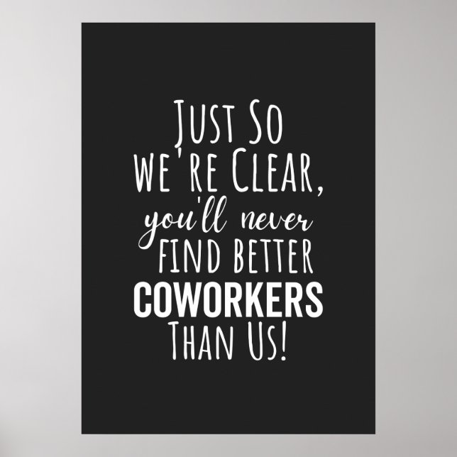 Coworker Goodbye | Coworker Moving | Leaving Gift Poster (Front)