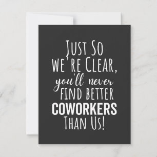 Coworker Goodbye   Coworker Moving   Leaving Gift Thank You Card