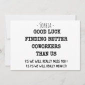 coworker leaving for women, coworker leaving, cowo (Front)