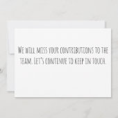 coworker leaving for women, coworker leaving, cowo (Back)