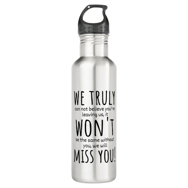 coworker leaving for women, coworker leaving stainless steel water bottle (Front)