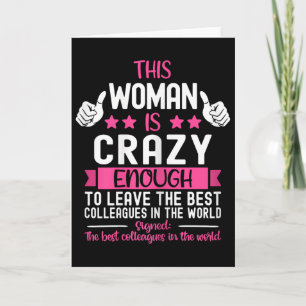 Coworker Leaving Job, Going Away, Coworker Quittin Card