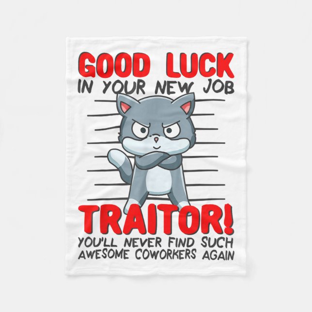 Coworker Leaving, Quitting Going Away, Job Change; Fleece Blanket (Front)