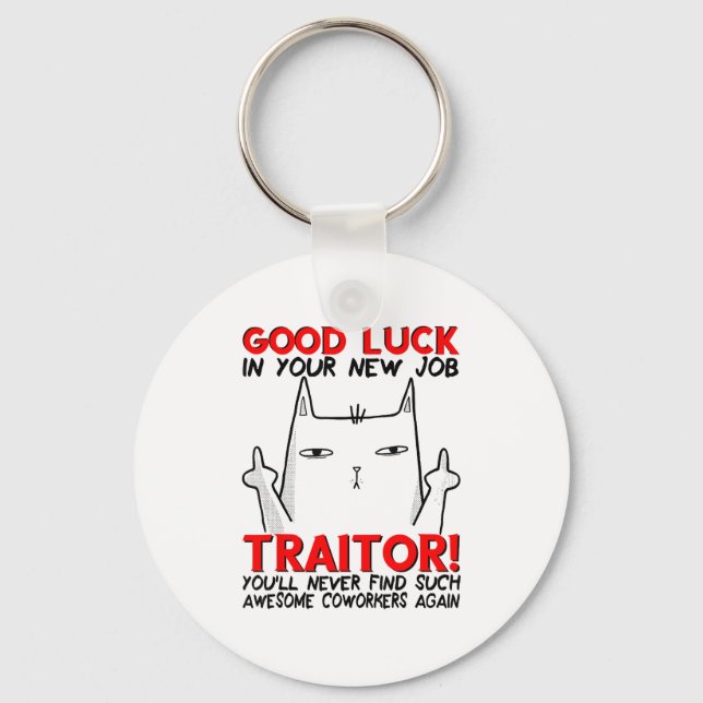 Coworker Leaving, Quitting Going Away, Job Change, Keychain (Front)