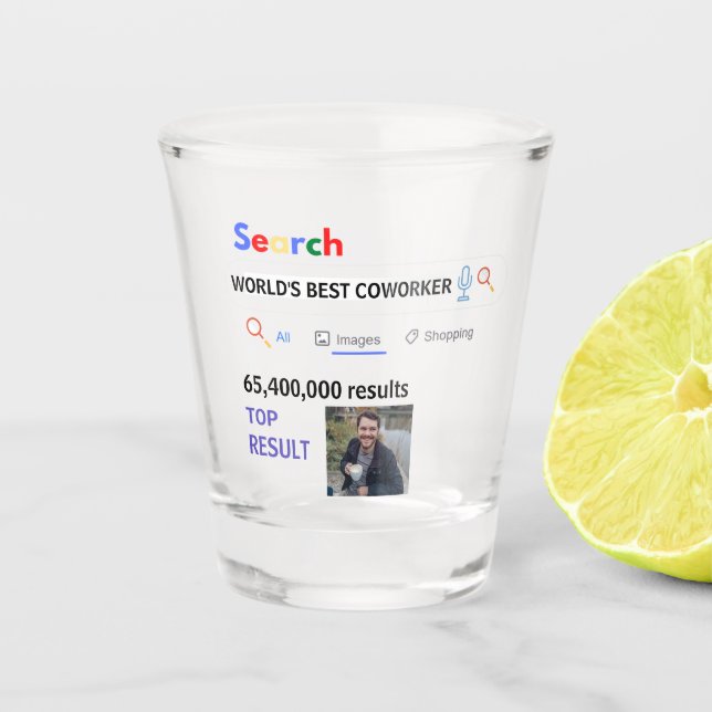 Coworker PHOTO Gifts Boss Nurse Teacher Doctor Mom Shot Glass (Front)