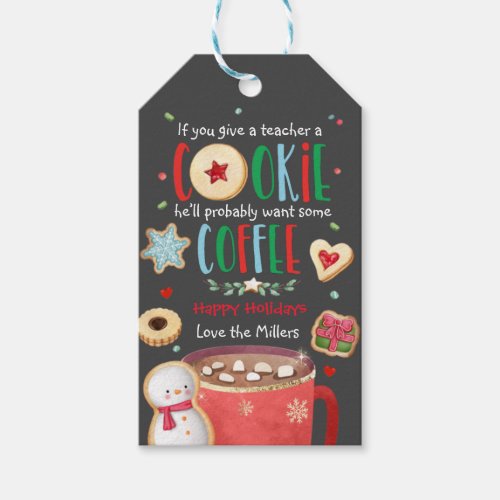 Coworker Staff Company Holiday Appreciation Cookie Gift Tags