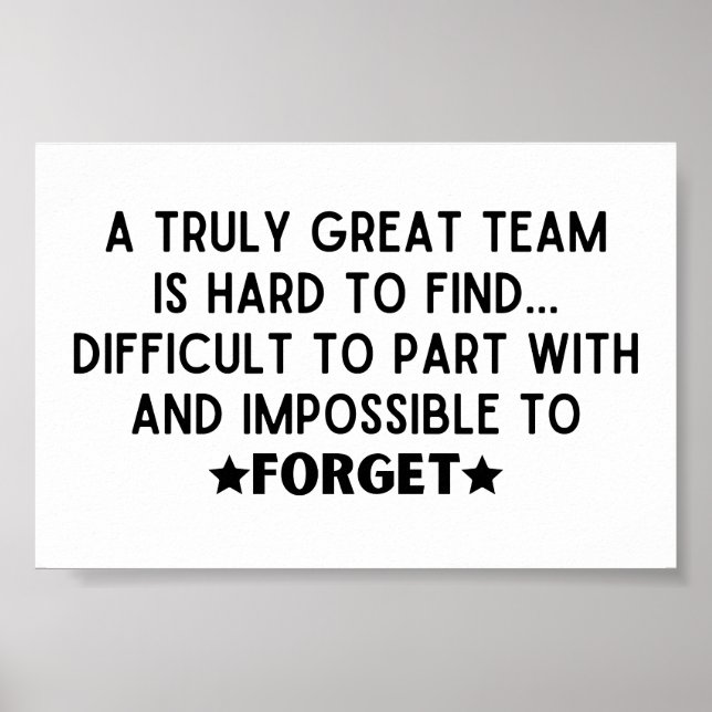 Coworkers A truly great team is hard to find Poster (Front)