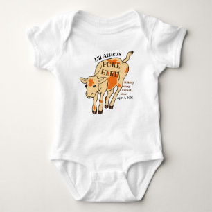 Cowpoke calf western cowboy cowgirl baby jumpsuit baby bodysuit