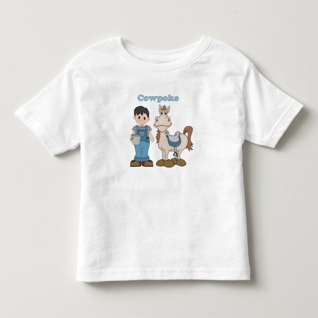 Cowpoke Cowboy Toddler T-shirt (Front)