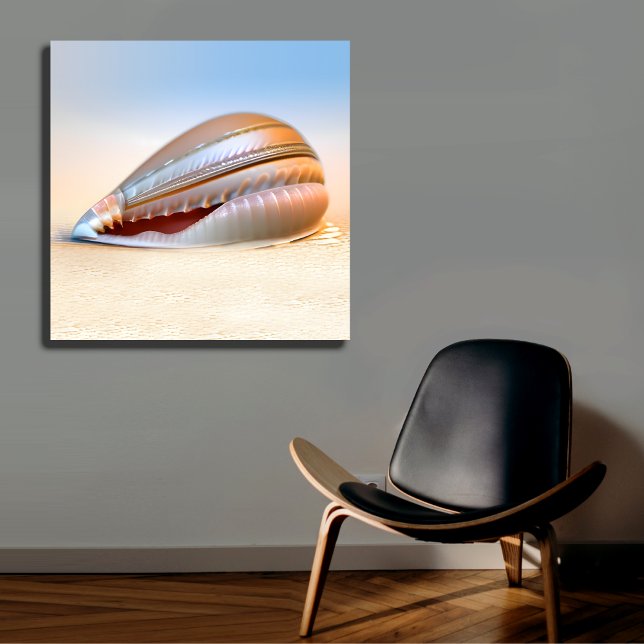 Cowrie Seashell Art Print Coastal Ocean Theme (Creator Uploaded)