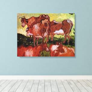 Cows (after Jordaens) by Vincent van Gogh Canvas Print