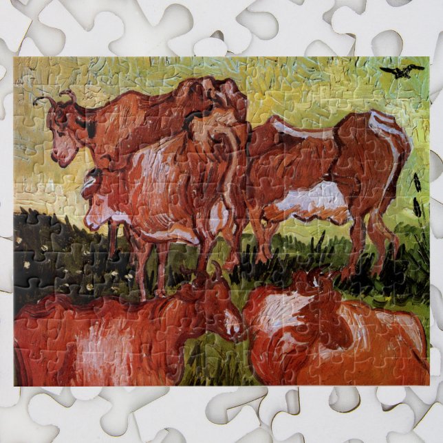 Cows (after Jordaens) by Vincent van Gogh Jigsaw Puzzle (Creator Uploaded)