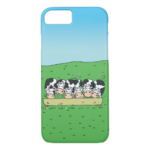 Cows and Catle in a Farmer's Field iPhone 8/7 Case