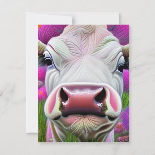 Cows are Domesticated Mammals that are Commonly ra Holiday Card