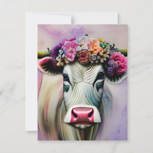 Cows are Domesticated Mammals that are Commonly ra Holiday Card