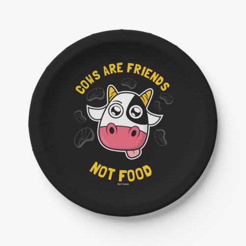 Cows Are Friends Not Food Paper Plates