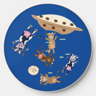 Cows being abducted by ufo wireless charger 