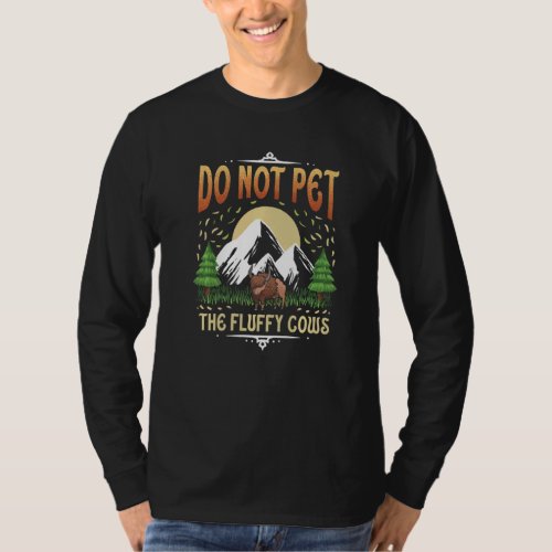 Cows  Bison Park Buffalo Hiking Camping  Fluffy T_Shirt