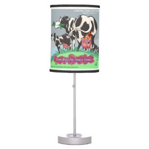 Cows Bred 4 Heavy Cream Funny Cotton Table Lamp