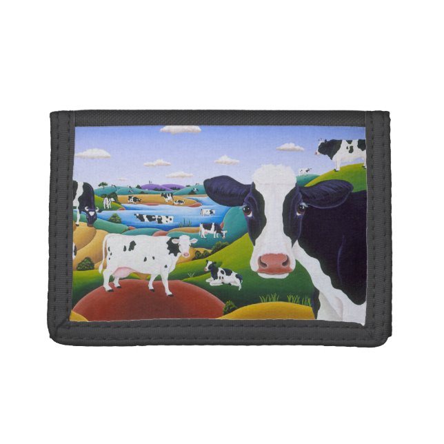Cows, Cow, Cows Trifold Wallet (Front)