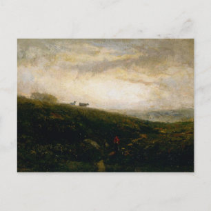 Cows Descending Hillside - Edward Bannister  Postcard