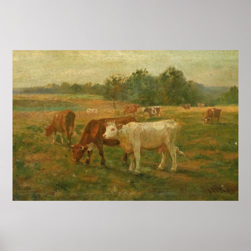 Cows _ Edward Mitchell Bannister _ c1890 Poster