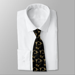 Cows Head Pattern Neck Tie
