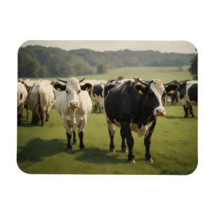 Cows in a field magnet