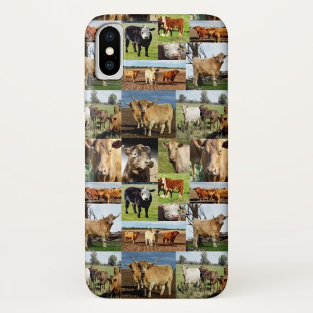 Cows In A Photo Collage, Case-Mate iPhone Case (Back)