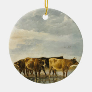 Cows in a River Aelbert Cuyp Ceramic Ornament
