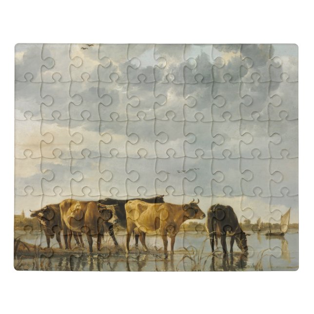 Cows in a River Aelbert Cuyp   Jigsaw Puzzle (Puzzle Horizontal)