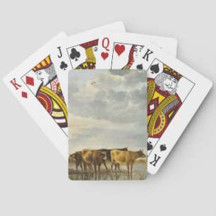 Cows in a River Aelbert Cuyp Poker Cards