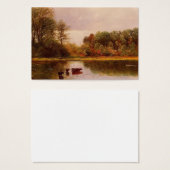 Cows In A Watering Landscape Albert Bierstadt (Front & Back)