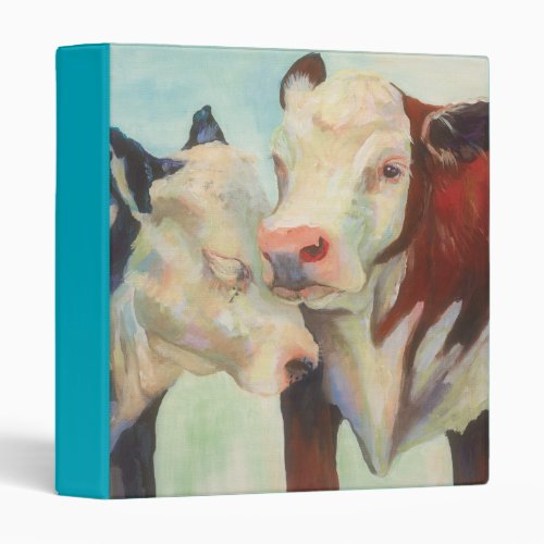 Cows In Love 3 Ring Binder