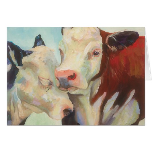 Cows In Love Cards (Front Horizontal)