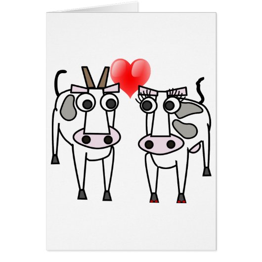 Cows in Love Cards (Front)