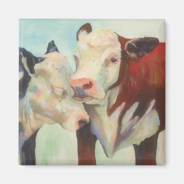 Cows In Love Magnet (Front)