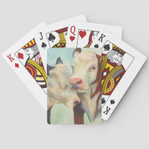 Cows In Love Poker Cards
