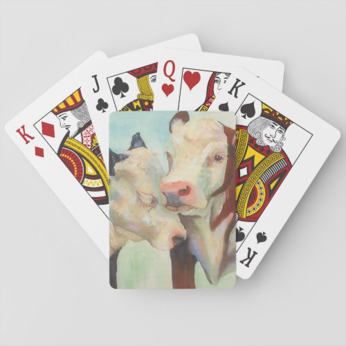 Cows In Love Poker Cards