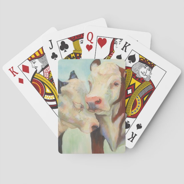 Cows In Love Poker Cards (Back)